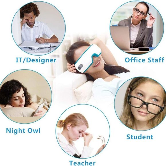 Breo iSee 3S Electric Eye Temple Massager with Air Pressure Music Vibration Heat - Picture 5 of 11